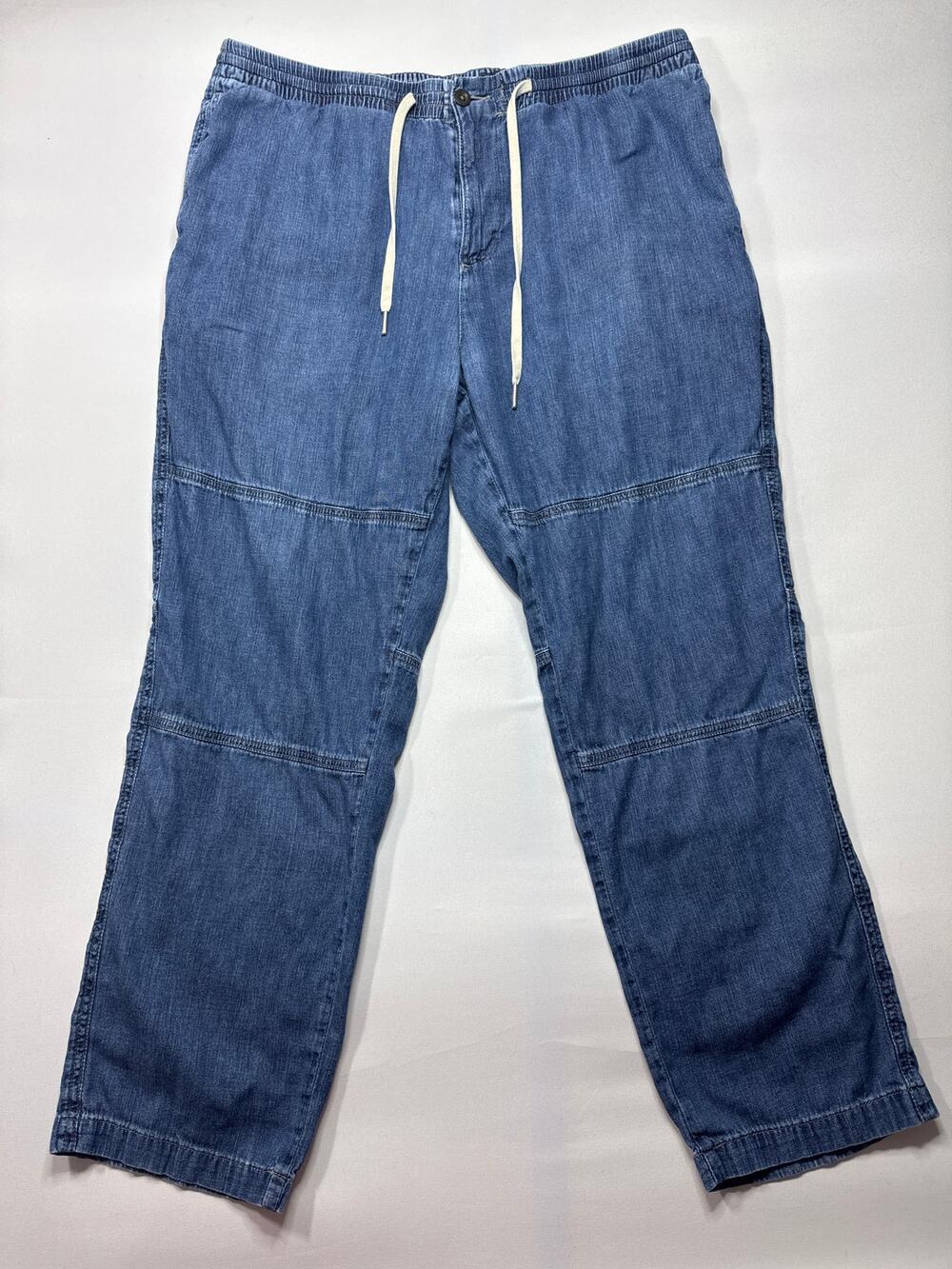 Adriano Goldschmied Men's Henry Relaxed Drawstring Jogger Jeans - XXL (36x29)